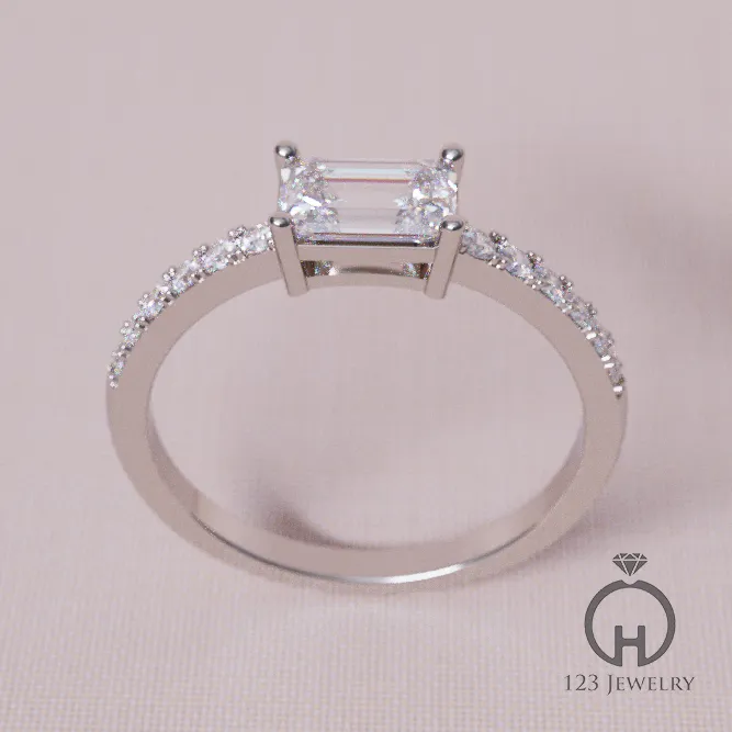 ER0029_Perpective1_White Nhẫn cầu hôn ER0029