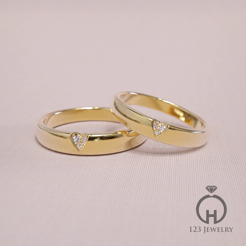 Nhẫn cưới Tiny Heart NC0002