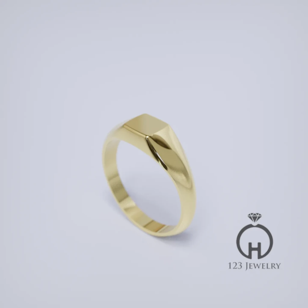 Nhẫn nam signet ngón út MR0030