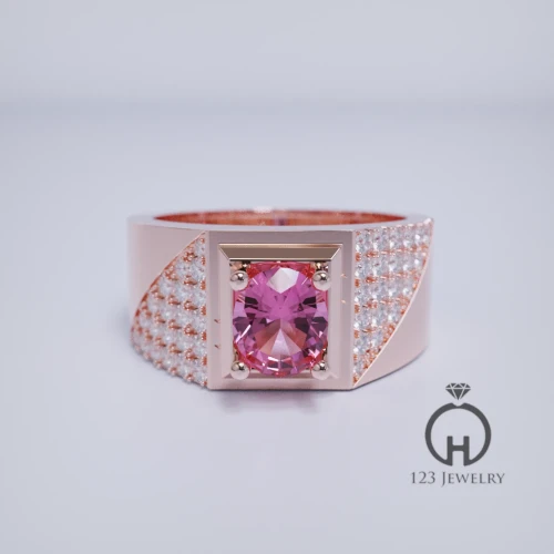 Nhẫn nam đá quý thiết kế MR0048