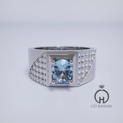 Nhẫn nam đá quý thiết kế MR0048