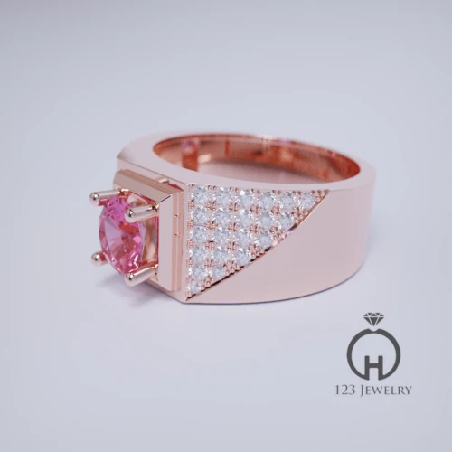 Nhẫn nam đá quý thiết kế MR0048