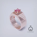 Nhẫn nam đá quý thiết kế MR0048