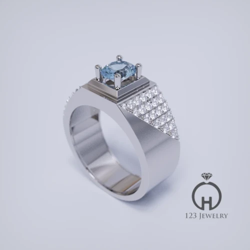 Nhẫn nam đá quý thiết kế MR0048