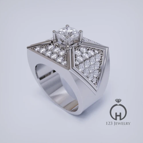 Nhẫn nam kim cương độc đáo MR0049