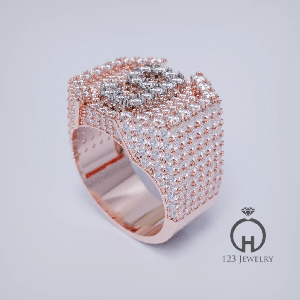 Nhannam-MR0050-Perpective1_Rose Nhẫn nam số 9 MR0050